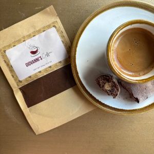 Studio image of Giovanniu2019s Italian Roast Coffee u2013 Rich Dark Roast Espresso (50g to 1kg Bags) wine bottle shot u2013 Italian wine u2013 buy Giovanniu2019s Italiu2026